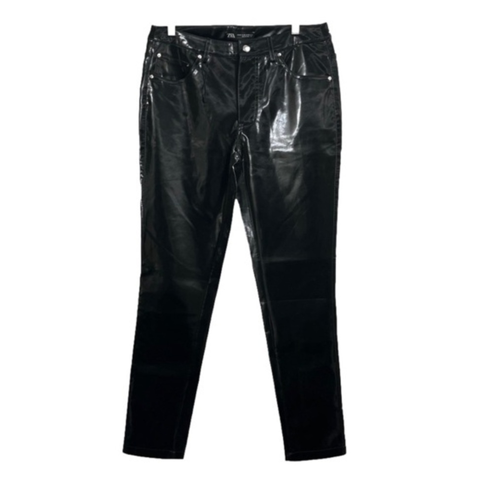 ⭐️ NWOT - Zara black pleather pants- size 32